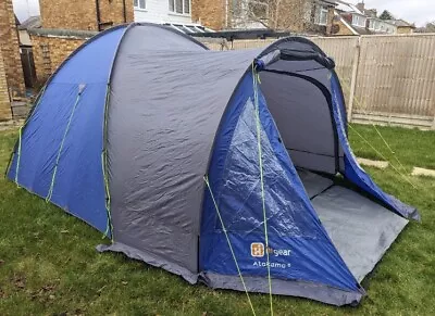 Higear Atakama 5 - 5 Person Tent - Blue - 1 Bedroom With Porch - Double Skin • £69.99