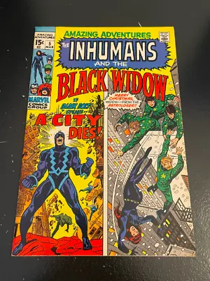 The Inhumans Black Widow #5 March 1971 Bronze Age Marvel Comics Box1BookA • $26.36