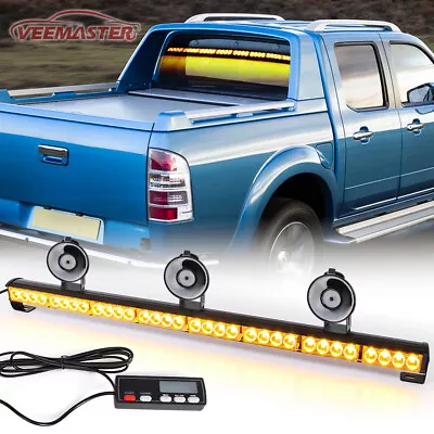 36  Amber LED Strobe Light Bar Emergency Warning Traffic Advisor W/ Controller • $64.99