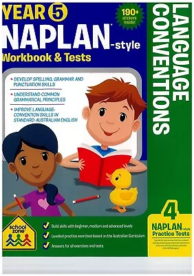 Year 5 Naplan-style Workbook & Tests - Language Convention • $16.99