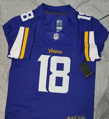 NWT Jersey Vikings Justin Jefferson #18 Size  Adult  M L XL 2XL Available • $39.99