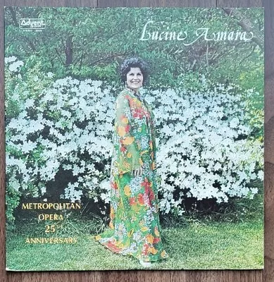 LUCINE AMARA - Metropolitan Opera 25th Anniversary LP Advent 5023 Signed Mozart • $14.99