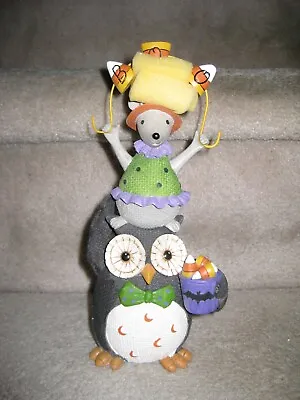 $24.99 • Buy Lenox Halloween Stacking Owl And Mouse Figurine