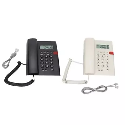 Fixed Landline Phone English Telephone With CallerID LCD Call Record Redial • £17.04