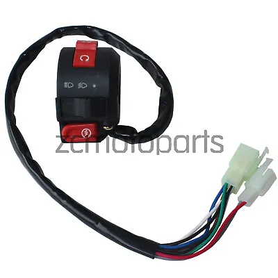 3 Function 8 Pins Left Handlebar Switch 50cc 70cc 90cc 110cc ATV Quad 4 Wheeler  • $10.95