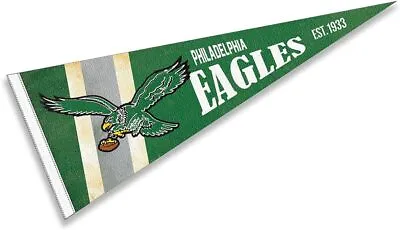 Philadelphia Eagles Throwback Vintage Retro Pennant Flag • $17.79