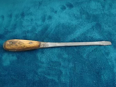 Vintage Irwin Perfect Handle Wood Slotted Flathead Screwdriver - 11 1/4  Long • $20