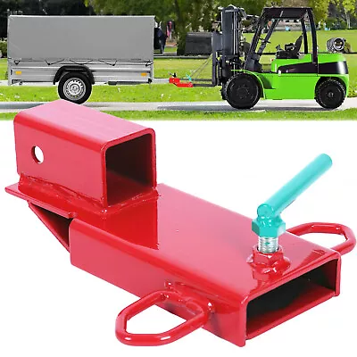 2  Clamp On Forklift Hitch Receiver Pallet Fork Trailer Towing Adapter • $32