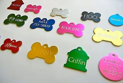 Custom Engraved Personalized Pet Tag Id Dog Cat Name Tags Double Side • $5.99