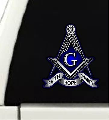 ProSticker 127 (One) 4   Faith Hope Charity Masonic Freemason Decal Sticker  • $7.95