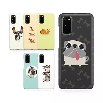 Case For Samsung S20 S10 S8 S9 S7 Hard Phone Cover Cute Dogs Puppies • £5.99