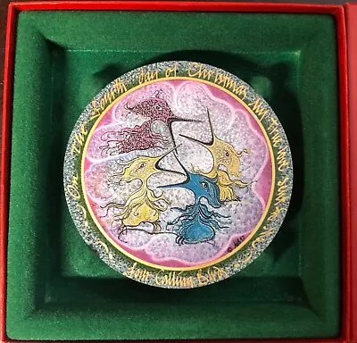 P. Buckley Moss  Four Calling Birds  Ornament W/coa! Great Condition! • $20