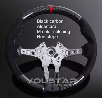 CARBON Alcantara Red Line M Performance Steering Wheel For BMW M2 M3 M4 X5M X6M • $658.90