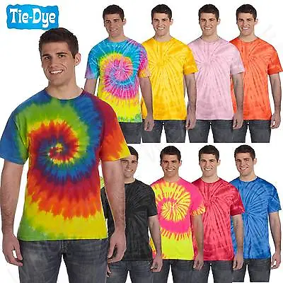 $9.74 • Buy NEW Tie-Dye 5.4 Oz 100% Cotton Tie-Dyed Unisex Short Sleeves S-5XL T-Shirt CD100