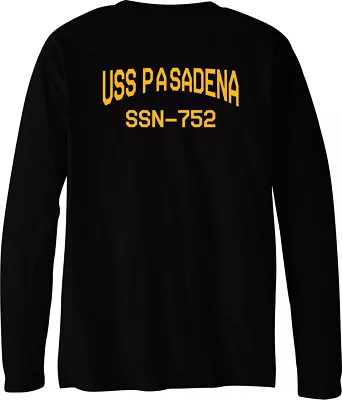 USS Pasadena SSN-752 Attack Submarine Long Sleeve Tee Shirt • $24.95