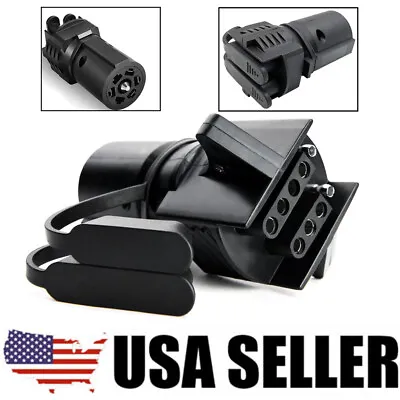 7 Way To Flat 4 Way & 5 Way Trailer Adapter Wiring Plug For RV Tow Truck Lights • $9.99