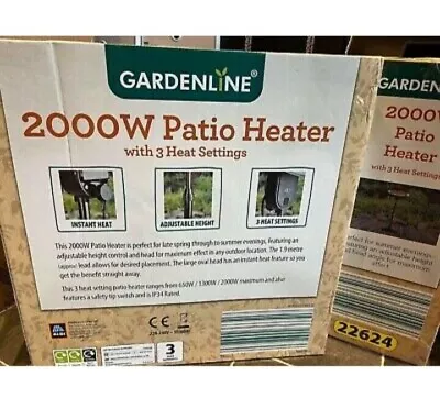 ALDI Gardenline 2000W Outdoor Halogen Patio Heater • £40