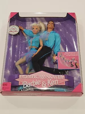 NEW 1997 Olympic Skater Barbie & Ken Dolls Set NRFB 18726 Nanago Tara Lipinski • $29.99