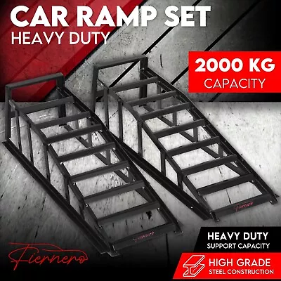 2000kg Low Profile Car Service Ramps 2T Heavy-Duty Pair 2x Stanfred FS • $203.95