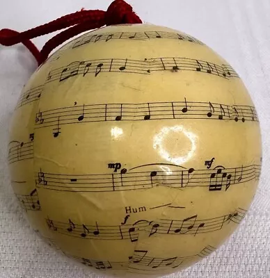 Sheet Music Round Ball Ornament 2023-Q • $4