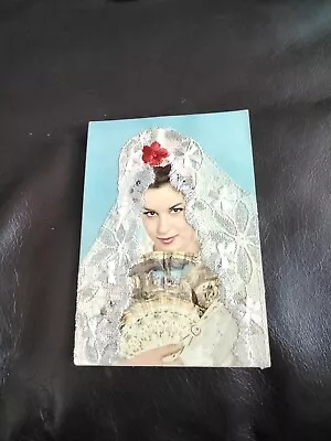 £1.99 • Buy Vintage Spanish Embroidered Postcard-1970's