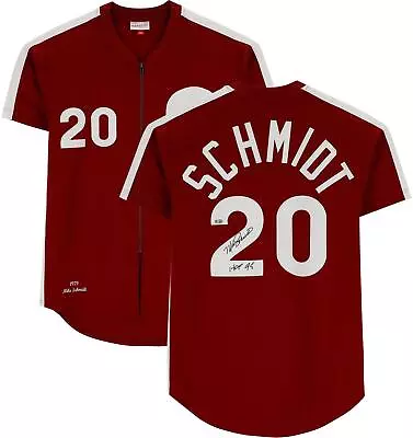 Mike Schmidt Phillies Signed Mitchell & Ness 1979 Jersey Insc & HOF 95 Insc • $449.99