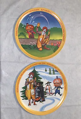 Vintage Lexington Plates 1977 Ronald McDonald Spring & Winter Plates 2pcs • $22.98