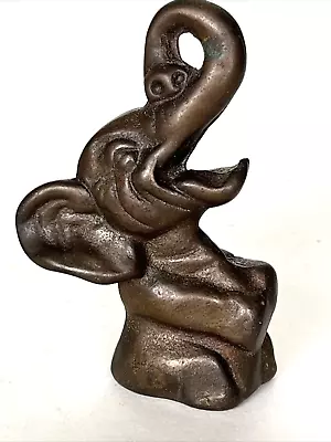 Vintage Cast Iron Elephant Bottle Opener 1940s Dumbo Republican Party Symbol • $79.95