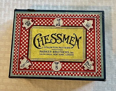 $49 • Buy Vintage Parker Brothers Chessmen 670 Staunton Pattern