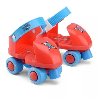 Xootz Beginner Skates Infant Quad Roller Skates Kids Red Blue • £15.99