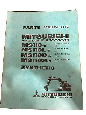 Mitsubishi Hydraulic Excavator Parts Catalog MS110-5 MS110L-5  • $21.99