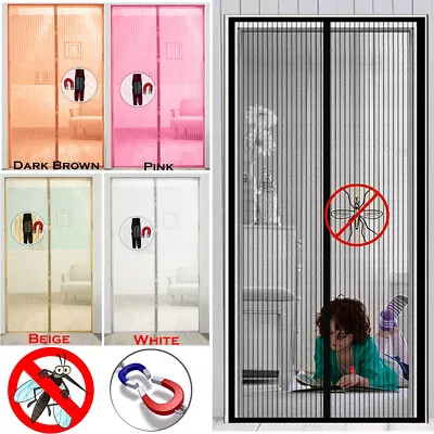 Magic Curtain Door Mesh Magnetic Fastening Mosquito Fly Bug Insect Net Screen • £5.65