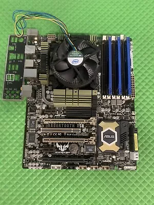 ASUS SABERTOOTH X58 Motherboard  I7-960@3.20GHz 12GB RAM IO Shield Used Tested • $120