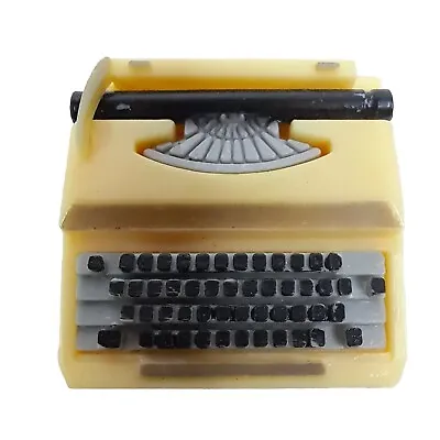 Dollhouse Yellow Typewriter Vintage Miniature Home Office School • $6.99