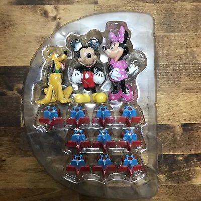 Vintage Pluto Mickey And Minnie Mouse Birthday Cake Toppers And Candle Holders • $26.99