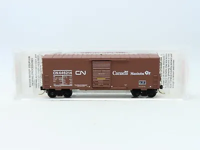 N Micro-Trains MTL #24280 CN Canadian National  Manitoba  40' Box Car #446214 • $19.95