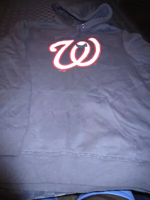 New Fanatics Mlb Washington Nationals Mens Hooded Sweatshirt Navy 5xlt Tall • $26.09
