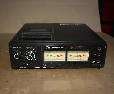 Nakamichi 550 Professional Tape Player Versatile Cassette System Recorder  • $699