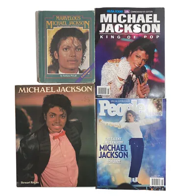 4 Vintage Michael Jackson Books • $14.98