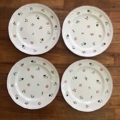 Villeroy & Boch Petite Fleur Pattern 10  Dinner Plates Set Of 4 *minor Fading* • $49.99