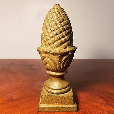 Vintage VERY Heavy Cast Iron Decorative Pine Cone Paper Weight Or Door Stop • $20