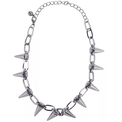 Metal Spikes Studs Rivets Punk Goth Necklace Choker Collar J7L29038 • $9.79