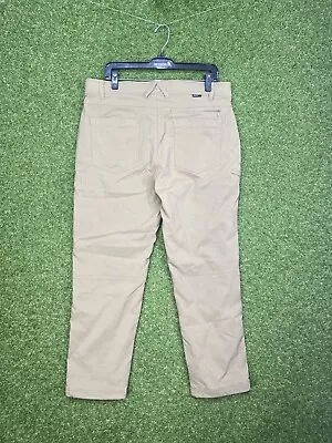 Gerry Fleece Lined Venture Pants Stretch Cargo Pocket Beige Mens Size 36x30 • $24.99