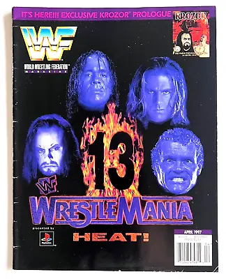 WRESTLEMANIA 13 Heat WWF Wrestling Magazine W/ Comic April 1997 Wwe * No Catalog • $7.49