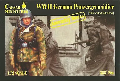 Caesar Miniatures 1/72 WW2 German Panzergrenadiers (Winter Greatcoat Eastern Fr) • $16.83