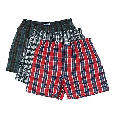 New Knocker Men's Plaid Boxer Shorts (3 Pack) • $15.94