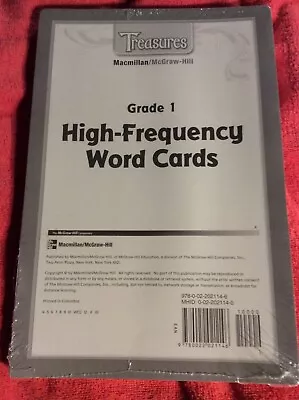 High-frequency Word Cards Sealed Grade 1 Treasure Macmillan Mcgraw-hill • $16.99