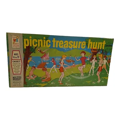 Picnic Treasure Hunt Game Milton Bradley 1971 See Description • $10