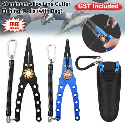 Aluminum Alloy Line Cutter Fishing Tools Hook Remover Scissors Fishing Pliers • $20.51