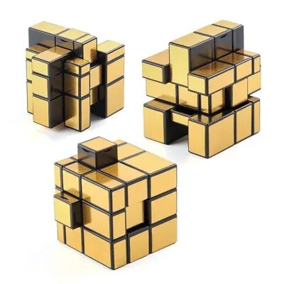 3x3 Speed Magic Puzzle Magnetic Toy Sticker Less Twist Rubix Rubic Mirror Cube • $12.89
